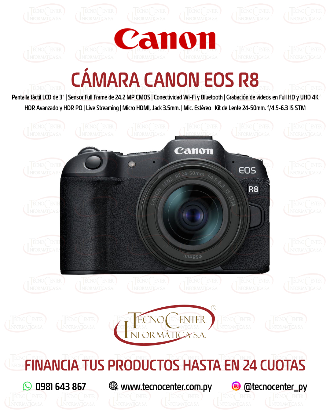 Cámara Canon EOS R8